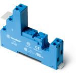 Support 8A 250V série 4652, bleu, étrier plastique, à cage